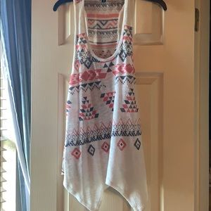 Aztec print tank top